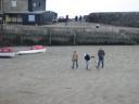 20040321 151854 lyme regis harbour people walking lamb